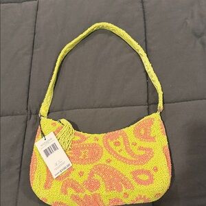 Vera Bradley Viral Beaded Yellow and Pink Women's Bag